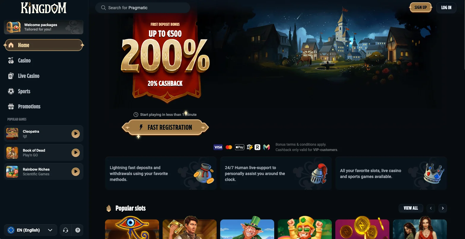 Kingdom Casino Review