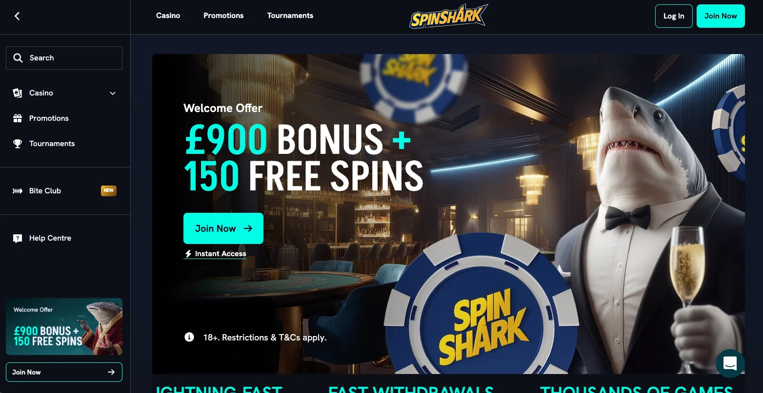 Spinshark Casino Review
